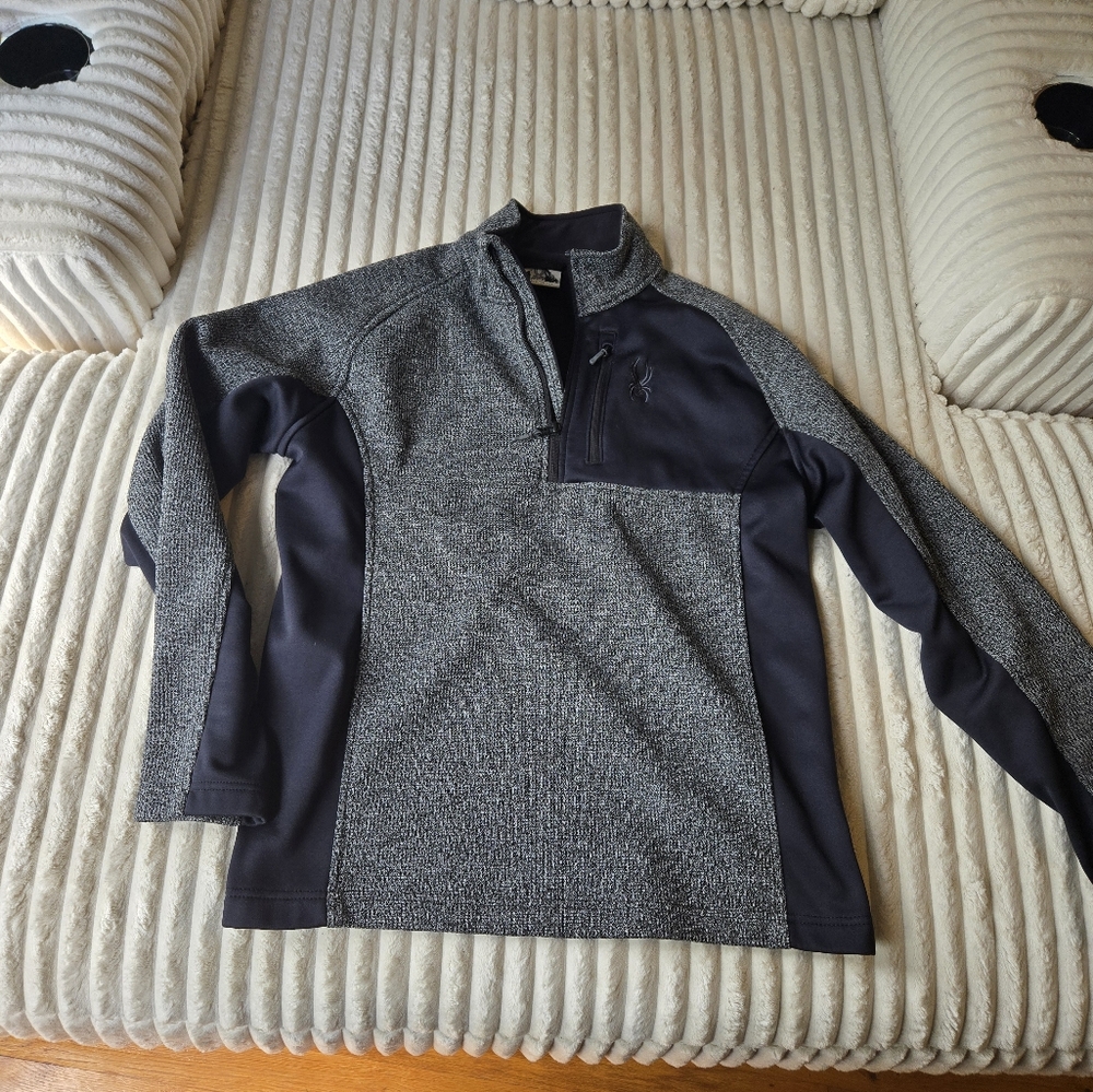 Spyder Black Quarter-Zip Pullover